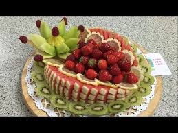 Tutorial Vegetables And Fruit Decoration Watermelon Do It Yourself By Just For Fun Youtube Fruit Recipes Fruit And Vegetable Carving Party Food Dessert