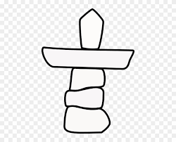 Canadian provincial coats of arms. Nunavut Canada Inukshuk No Colour Clip Art Inukshuk Drawing Free Transparent Png Clipart Images Download