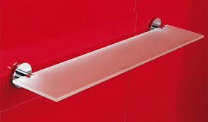 Mitepek It Mensola Con Vetro Satinato Capannoli Pratica 50x4 5x11 6 Cm Mensole Vetrate Adesivi