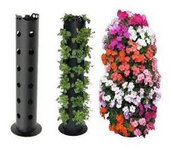 2017 Dekoratif Cicek Saksi Modelleri Flower Tower Bitki Saksi