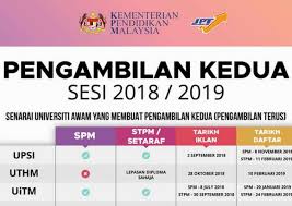 Berikut adalah maklumat penting mengenai permohonan upsi februari 2019 ambilan kedua. Afterschool My On Twitter Korang Yg Nak Sambung Belajar Ke Universiti Awam Boleh Klik Link Https T Co 6w6n8ynay3 Untuk Semak Tarikh Syarat Kelayakan Kursus Pengajian Dan Link Permohonan Tarikh Permohonan Lebih Kurang Sama Dengan Tahun