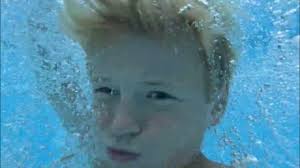 Boys in Swimming pool in Gränna Sweden