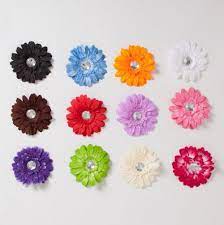 Gerbera Daisy Flower Hair Accessory Clips Hair Accessories Clips Flower Hair Accessories Crafts
