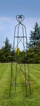 Metal fat charlie topiary, flower & vine support. Handcrafted Obelisks Tom Chambers