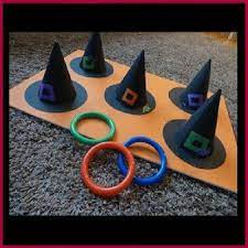 Dollar Store Crafter Diy Witch Hat Ring Toss Game Fun Halloween Party Games Fun Halloween Games Carnival Games For Kids