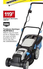 Les grandes marques flymo, bosch, gardena, black et decker. Offre Tondeuse Electrique Mlmp1600 2 Chez Castorama