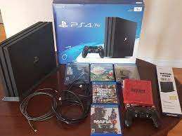 playstation 4 ps4 pro 1tb black 6 games bundle gta 5 red dead 2 etc game bundle playstation 4 ps4 playstation 4