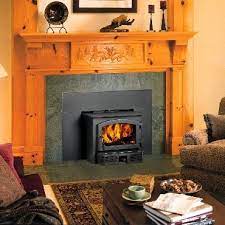 Columns On The Sides Of The Fireplace Surround Wood Stove Fireplace Wood Stove Fireplace Insert Wood Fireplace Inserts