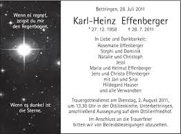 Join now to find your relatives. Traueranzeigen Von Karl Heinz Effenberger Ostalbtrauer