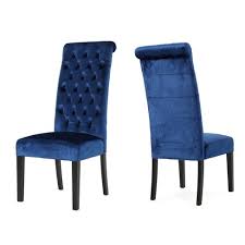 Maybe you would like to learn more about one of these? Set Of 2 Leorah Tufted Velvet Dining Chair Navy Blue Christopher Knight Home Target