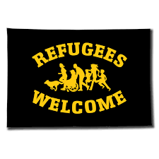 He embarks on a journey where he will confront outer dangers. Flag Refugees Welcome Benefit Item