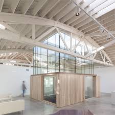 A truss consist of angles, channels, plates and eye bars. House With Bowstring Truss Roof By Works Partnership Architecture