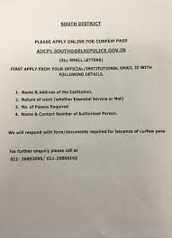 Then click on send otp Addl Dcp South Delhi Ø¹Ù„Ù‰ ØªÙˆÙŠØªØ± Residents May Apply For Movement Curfew Pass During Lockdown Online As Well Please Follow The Procedure In The Attached Document Please Remember To Use It In Extreme