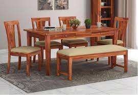Hand crafted rustic, farmhouse dining table and 6 chairs rusticdesignsukgb 5 out of 5 stars (9) $ 760.54 free shipping add to favorites 7ft rustic farmhouse table with chairs and turned legs, dark walnut top and antique white base, wooden. 6 Seater Dining Table Set Buy Dining Table Set 6 Seater Upto 70 Off