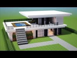 Minecraft How To Build A Small Modern House Tutorial 13 Easy Youtube Easy Minecraft Houses Minecraft House Plans Modern Minecraft Houses