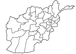 Afghanistan map with 34 provinces for the administrative purpose, highlighting balkh, herat, kabul, and nangarhar provinces. Blank Map Of The Provinces Of Afghanistan