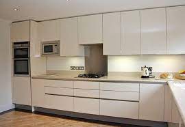 Handleless kitchens are very popular now in the wide choice of finishes available. White Gloss Acrylic Kitchen Cabinets Etexlasto Kitchen Ideas