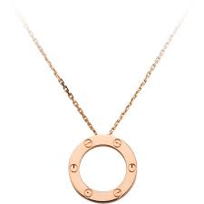 Love Necklace Pink Gold Liked On Polyvore Featuring Jewelry Necklaces Red Gold Necklace 18 Karat Go Cartier Love Necklace Love Necklace Pink Gold Necklace