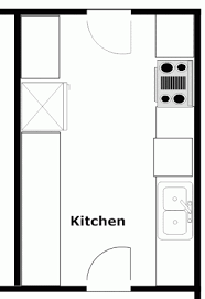 galley kitchen floor plans home decor