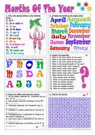 Months Of The Year Worksheet Free Esl Printable Worksheets Made By Teachers Months In A Year Learning English For Kids English Lessons