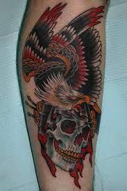 Traditional Eagle Skull Tattoo Design Traditional Eagle Tattoo Picture Tattoos Eagle Skull Tattoo