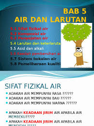 Sains tingkatan 2 bab 5 — larutan dan kadar keterlarutan. Bab 5 Air Dan Larutan