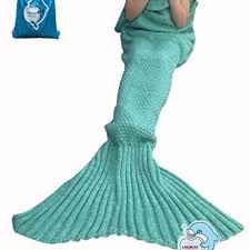 Cuddly blankets mermaid tail blanket at amazon. Laghcat Mermaid Tail Blanket With The Ruffles On Top Knit Crochet And Mermaid Blanket For Kids Sleeping Blanket 56 X28 Kids Green Place 4 Kids