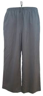 Eskandar Neiman Marcus Elastic Waist Brown Stripes Brown Wool 0 Pants Size 6 S 28