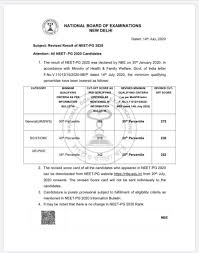 The information related to neet cutoff will be updated to you shortly. Neet Pg 2020 Revised Cutoff Gn 30th Ur Pwd 25 Sc St Obc 20th