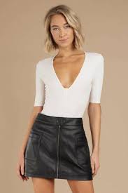 Black A Line Skirt Mini Black Skirt O Ring Zipper Skirt Black Leather Skirt 68 Tobi Us Vegan Leather Skirt White Leather Skirt Black A Line Skirt