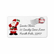 Christmas Holiday Santa Claus Return Address Label From The North Pole Christmas Return Address Labels Christmas Address Labels Christmas Labels