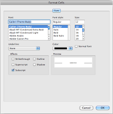 O shift plus this key for an iota subscript. Ms Excel 2011 For Mac Create A Subscript Value In A Cell