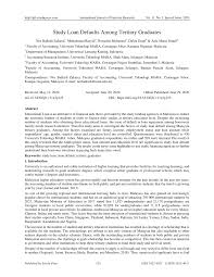 Maybe you would like to learn more about one of these? Pdf Study Loan Defaults Among Tertiary Graduates