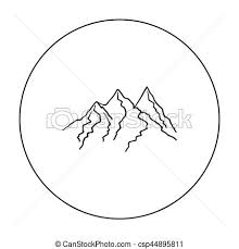 Mountains erode slowly through the action of rivers, weather conditions, and glaciers. Range Icon 77885 Free Icons Library
