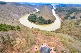 Had a lovely view on the saarschleife from the treetop path. Saarschleife Im Saarland Die Weltenbummler