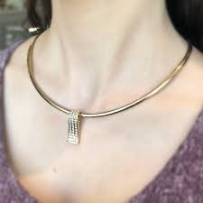 Maybe you would like to learn more about one of these? Yellow Gold Omega Necklace With Diamond Slide Pendant Annual Summer Sizzling Sale 2018 Toner Jewelers Estate Collection Diamond Diamond Jewelry Jewels