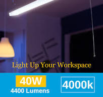 LumeGen 40W LED Shop Light - Energy Efficient, Linkable 4ft ...