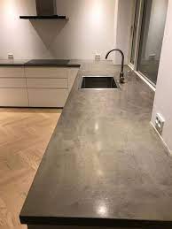 Kitchen Countertop On A Budget 25 Diy Ideas To Copy Recipegood Concrete Kitchen Budget Kitchen Remodel Diy Kitchen Countertops