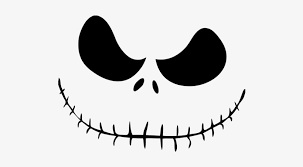 Draw two horizontal curved lines across the circle. Jack Skellington Transparent Image Jack Skellington Face Drawing Png Image Transparent Png Free Download On Seekpng