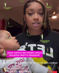 Duke Dennis bby momma while holding there daughter.#dukedennis  #jasminemarie#drama#babymomma