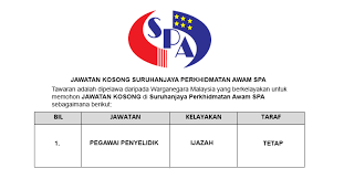 Home » jawatan kosong » jawatan kosong spa | jabatan insolvensi malaysia (mdi). Suruhanjaya Perkhidmatan Awam Spa Jawatan Kosong Terkini Jobcari Com Jawatan Kosong Terkini