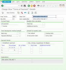 Configuring Terms Of Payment Sap Blogs