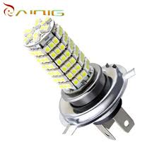 h4 120 smd pure white head fog lamps led car light lamp bulb auto car led bulbs car light source parking 12v 6000k car lights car led lamp light