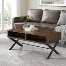 The table can house books or a collection of ornamental objects. Office Details About 42 Wood And Glass Coffee Table Dark Walnut Office Furniture