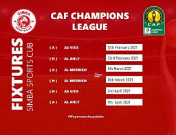 Die liga auf einen blick. Simba Today Ratiba Kamili Ya Mechi Za Simba Caf Facebook