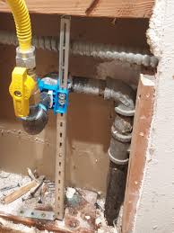 When choosing a connector line, be sure to select one that is rated for a gas range with btus up to 100,000. Old Gas Valve For Range Was Sticking Straight Out Gas Line Was Kinked I Had To Open The Drywall To Install New Parts The Galvanized Was There Already I Installed The Black
