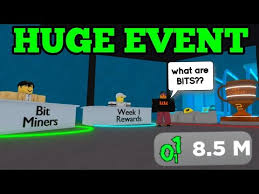 New code for cash in roblox mine inc. Huge Bit Event Week 1 How To Get Bits Limited Rewards In Bitcoin Miner Roblox Youtube