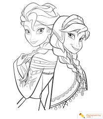 In the pictures they together rejoice, mourn, sing, conjure, rule the kingdom. Elsa And Anna Coloring Page 01 Free Elsa And Anna Coloring Page