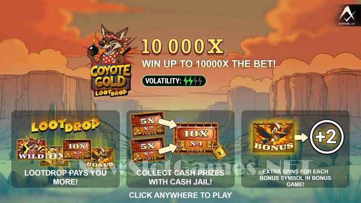 Coyote Gold Slot Review & Demo by AvatarUX - Play Free Online