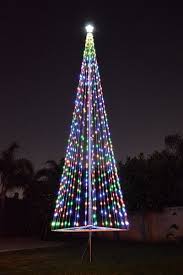Color Led Flagpole Christmas Tree Kit 389 Colorful Lights